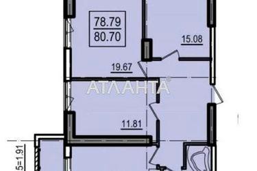 3-комнатная квартира по адресу ул. Дача ковалевского (площадь 80,7 м2) - Atlanta.ua - фото 13