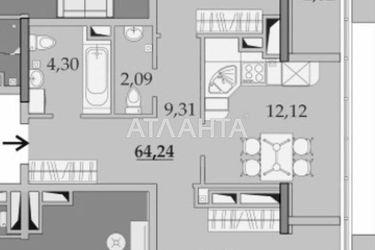 2-комнатная квартира по адресу ул. Вильямса ак. (площадь 70,0 м2) - Atlanta.ua - фото 40