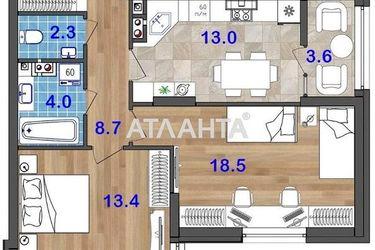 2-комнатная квартира по адресу ул. Бочарова ген. (площадь 63,6 м2) - Atlanta.ua - фото 20