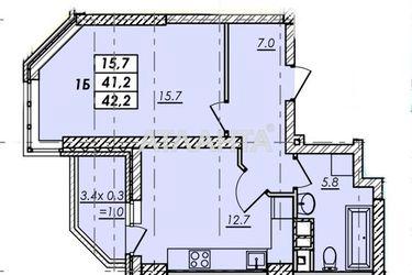 1-room apartment apartment by the address st. Ovidiopolskaya dor (area 42,2 m2) - Atlanta.ua - photo 18