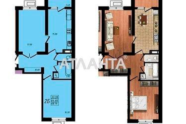 2-rooms apartment apartment by the address st. Dacha kovalevskogo Amundsena (area 70,0 m2) - Atlanta.ua - photo 18