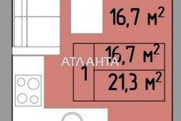 1-комнатная квартира по адресу Небесной Сотни пр. (площадь 21,0 м2) - Atlanta.ua - фото 20