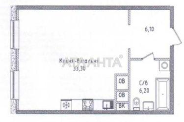 1-room apartment apartment by the address st. Gagarinskoe plato (area 45,6 m2) - Atlanta.ua - photo 12