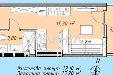1-room apartment apartment by the address st. Pishonovskaya (area 25,2 m2) - Atlanta.ua - photo 12