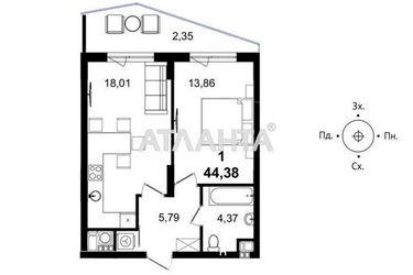 1-room apartment apartment by the address st. Pasechnaya ul (area 43,5 m2) - Atlanta.ua - photo 19