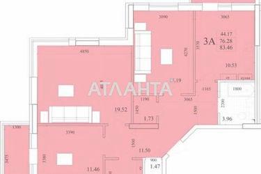 3-комнатная квартира по адресу Небесной Сотни пр. (площадь 84,0 м2) - Atlanta.ua - фото 12