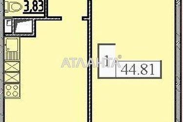 1-room apartment apartment by the address st. Zhemchuzhnaya (area 45,0 m2) - Atlanta.ua - photo 43