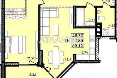 2-комнатная квартира по адресу ул. Франко Ивана (площадь 69,1 м2) - Atlanta.ua - фото 13