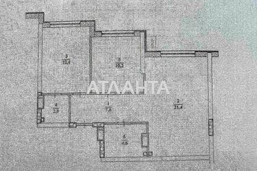 2-комнатная квартира по адресу ул. Филатова ак. (площадь 59,1 м2) - Atlanta.ua - фото 22