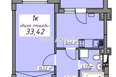 1-room apartment apartment by the address st. Proezdnaya (area 33,4 m2) - Atlanta.ua - photo 16