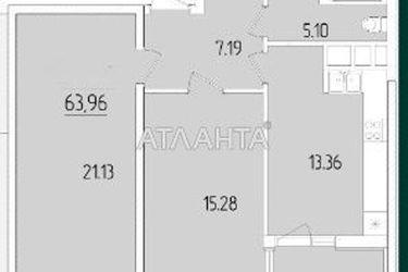 2-комнатная квартира по адресу ул. Краснова (площадь 62,5 м2) - Atlanta.ua - фото 9