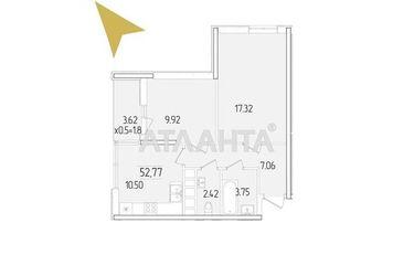 2-комнатная квартира по адресу ул. Краснова (площадь 52,8 м2) - Atlanta.ua - фото 6