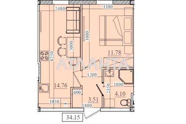 1-room apartment apartment by the address st. Slobodskaya (area 34,2 m2) - Atlanta.ua - photo 5