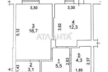 1-room apartment apartment by the address st. Ovidiopolskaya dor (area 44,0 m2) - Atlanta.ua - photo 13