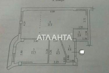 2-rooms apartment apartment by the address st. Panteleymonovskaya Chizhikova (area 45,1 m2) - Atlanta.ua - photo 30