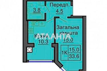 1-room apartment apartment by the address st. Pr Mira (area 34,0 m2) - Atlanta.ua - photo 23