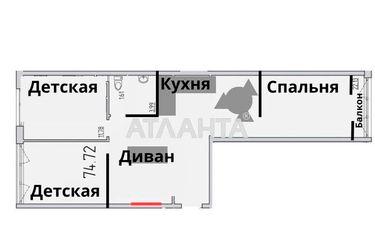 3-rooms apartment apartment by the address st. Zhemchuzhnaya (area 75,0 m2) - Atlanta.ua - photo 54