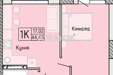 1-room apartment apartment by the address st. Profsoyuznaya (area 44,8 m2) - Atlanta.ua - photo 6