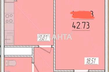 1-кімнатна квартира за адресою вул. Краснова (площа 43,0 м2) - Atlanta.ua - фото 6