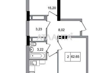 2-rooms apartment apartment by the address st. 7 km ovidiopolskoy dor (area 62,7 m2) - Atlanta.ua - photo 5
