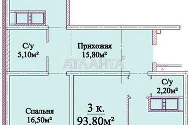 3-rooms apartment apartment by the address st. Mikhaylovskaya Industrialnaya (area 94,1 m2) - Atlanta.ua - photo 22