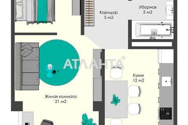 1-комнатная квартира по адресу ул. Бочарова ген. (площадь 43,4 м2) - Atlanta.ua - фото 14