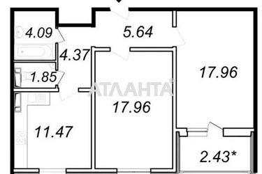 2-rooms apartment apartment by the address st. Sergeya Danchenko (area 66,0 m2) - Atlanta.ua - photo 26