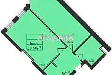1-комнатная квартира по адресу ул. Дача ковалевского (площадь 47,1 м2) - Atlanta.ua - фото 7
