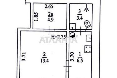 2-rooms apartment apartment by the address st. Kolontaevskaya Dzerzhinskogo (area 28,0 m2) - Atlanta.ua - photo 18
