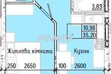 1-room apartment apartment by the address st. Slobodskaya (area 35,1 m2) - Atlanta.ua - photo 11