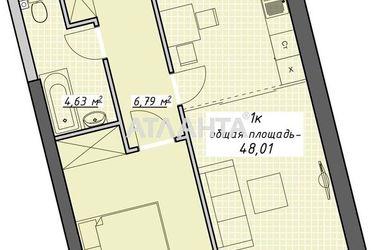 2-rooms apartment apartment by the address st. Kurortnyy per (area 48,0 m2) - Atlanta.ua - photo 10