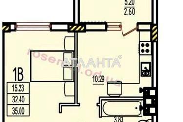 1-room apartment apartment by the address st. Stroitelnaya (area 37,6 m2) - Atlanta.ua - photo 16