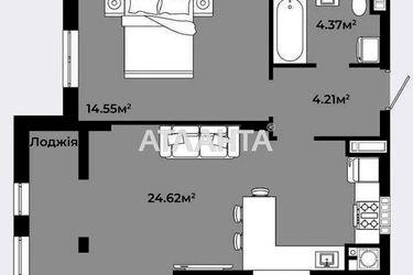 1-room apartment apartment by the address st. Roksolyani (area 52,8 m2) - Atlanta.ua - photo 20
