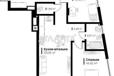 2-комнатная квартира по адресу ул. Красной Калины (площадь 64,0 м2) - Atlanta.ua - фото 22