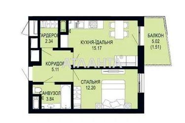 1-room apartment apartment by the address st. Shchurata V ul (area 40,2 m2) - Atlanta.ua - photo 8