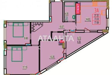 3-комнатная квартира по адресу ул. Строительная (площадь 78,0 м2) - Atlanta.ua - фото 7