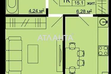 1-room apartment apartment by the address st. Vesennyaya (area 38,0 m2) - Atlanta.ua - photo 12