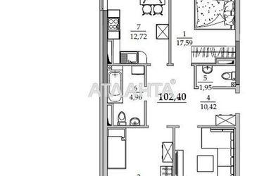 3-rooms apartment apartment by the address st. Sportivnaya (area 102,0 m2) - Atlanta.ua - photo 13