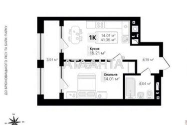 1-room apartment apartment by the address st. Pod Goloskom (area 41,4 m2) - Atlanta.ua - photo 22