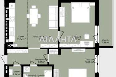 2-rooms apartment apartment by the address st. Okruzhnaya ul (area 81,4 m2) - Atlanta.ua - photo 19