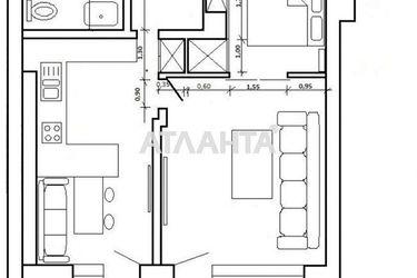 1-room apartment apartment by the address st. Chervonoy Kaliny pr (area 44,0 m2) - Atlanta.ua - photo 16
