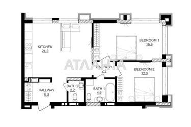 2-rooms apartment apartment by the address st. Naberezhno Rybalskaya (area 69,0 m2) - Atlanta.ua - photo 13