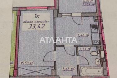 1-комнатная квартира по адресу ул. Массив 10 (площадь 33,4 м2) - Atlanta.ua - фото 11