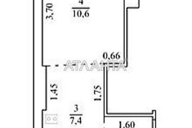1-room apartment apartment by the address st. Koroleva ak (area 25,4 m2) - Atlanta.ua - photo 22