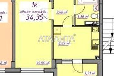 1-комнатная квартира по адресу ул. Европейская (площадь 34,4 м2) - Atlanta.ua - фото 14