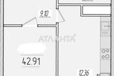 1-кімнатна квартира за адресою вул. Краснова (площа 43,0 м2) - Atlanta.ua - фото 10