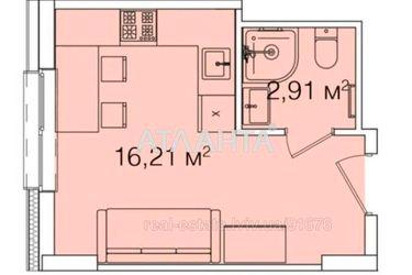 1-room apartment apartment by the address st. Shevchenko T ul (area 19,2 m2) - Atlanta.ua - photo 15