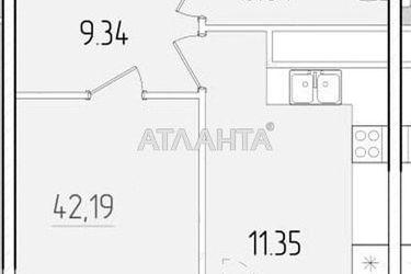1-комнатная квартира по адресу ул. Краснова (площадь 42,2 м2) - Atlanta.ua - фото 11
