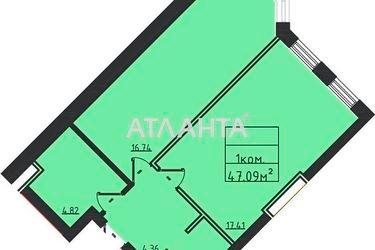 1-room apartment apartment by the address st. Dacha kovalevskogo Amundsena (area 47,6 m2) - Atlanta.ua - photo 6