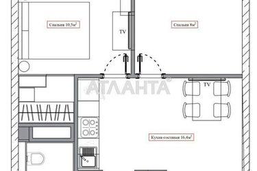 2-rooms apartment apartment by the address st. Zhemchuzhnaya (area 44,5 m2) - Atlanta.ua - photo 26